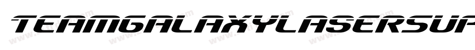 TeamGalaxyLaserSuperItalic-nRg40字体转换