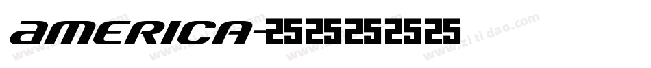 America字体转换