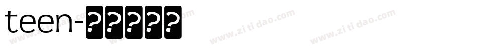 teen字体转换