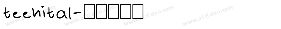 teenital字体转换