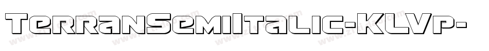 TerranSemiItalic-KLVp字体转换