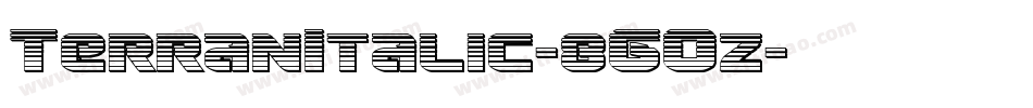 TerranItalic-8GOz字体转换