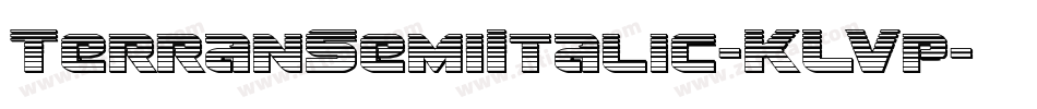 TerranSemiItalic-KLVp字体转换
