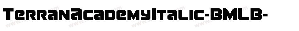 TerranAcademyItalic-BMLB字体转换
