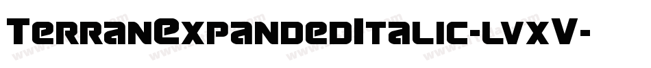 TerranExpandedItalic-lvxV字体转换