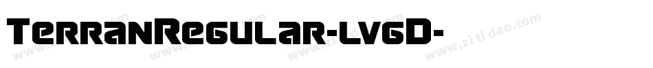 TerranRegular-lvgD字体转换