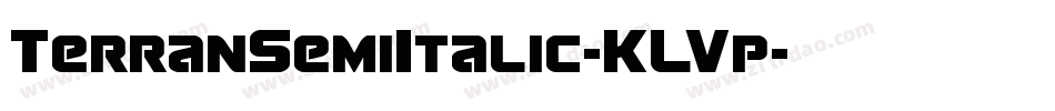 TerranSemiItalic-KLVp字体转换