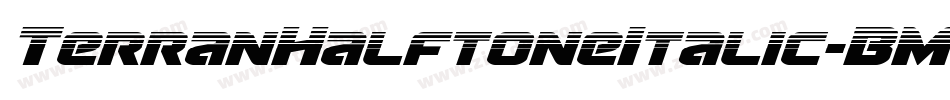 TerranHalftoneItalic-BML5字体转换