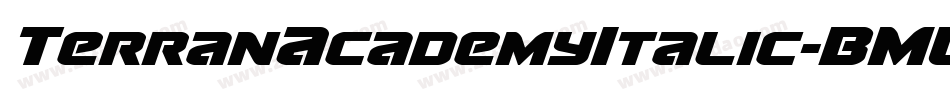 TerranAcademyItalic-BMLB字体转换