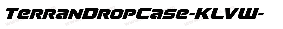 TerranDropCase-KLVW字体转换