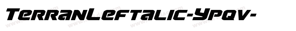 TerranLeftalic-Ypqv字体转换