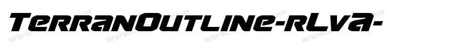 TerranOutline-rLvA字体转换