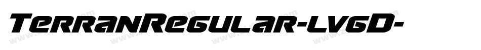 TerranRegular-lvgD字体转换