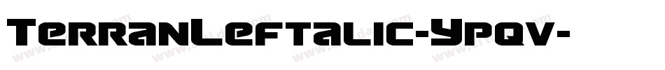 TerranLeftalic-Ypqv字体转换