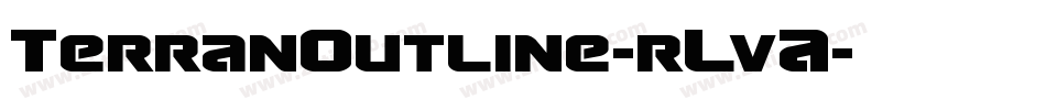 TerranOutline-rLvA字体转换