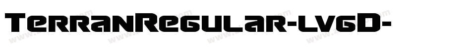 TerranRegular-lvgD字体转换