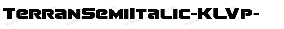 TerranSemiItalic-KLVp字体转换