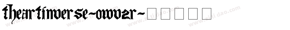 TheArtInverse-0Wv2r字体转换