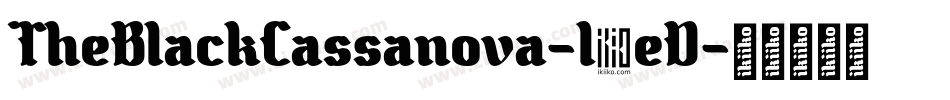TheBlackCassanova-l2eD字体转换