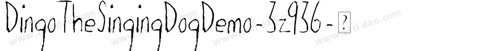 DingoTheSingingDogDemo-3z936字体转换