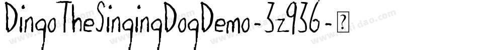 DingoTheSingingDogDemo-3z936字体转换