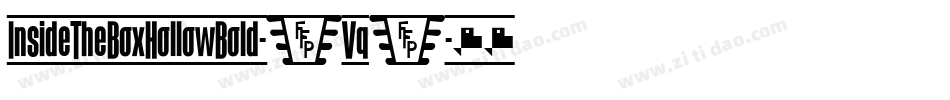 InsideTheBoxHollowBold-8Vq2字体转换