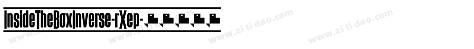 InsideTheBoxInverse-rXep字体转换