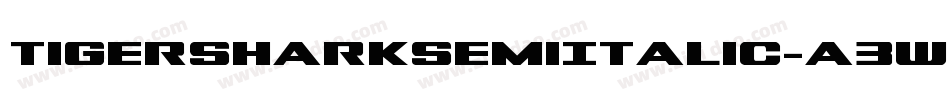 TigersharkSemiItalic-a3wJ字体转换