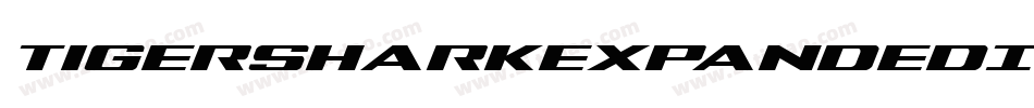 TigersharkExpandedItalic-w7Z2字体转换