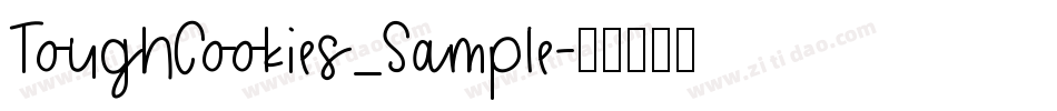 ToughCookies_Sample字体转换