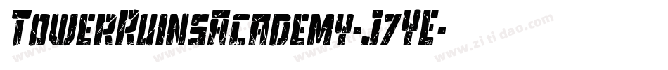 TowerRuinsAcademy-J7YE字体转换