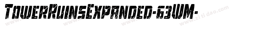 TowerRuinsExpanded-63WM字体转换