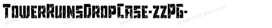 TowerRuinsDropCase-zzPG字体转换