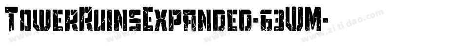 TowerRuinsExpanded-63WM字体转换