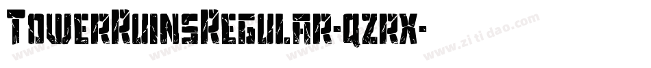 TowerRuinsRegular-qzrx字体转换