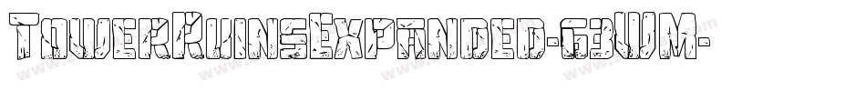 TowerRuinsExpanded-63WM字体转换
