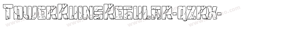 TowerRuinsRegular-qzrx字体转换