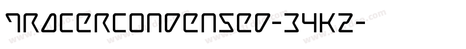 TracerCondensed-34KZ字体转换