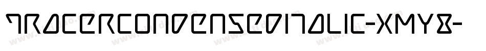 TracerCondensedItalic-xmY8字体转换