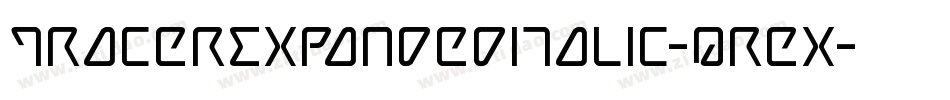 TracerExpandedItalic-qrex字体转换