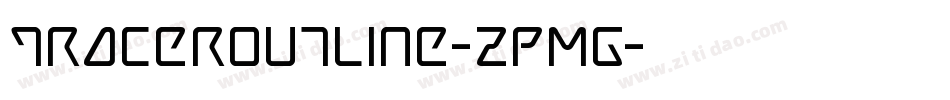 TracerOutline-zPMG字体转换