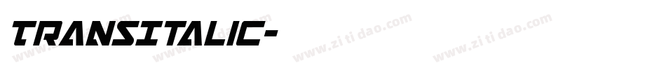 TransItalic字体转换