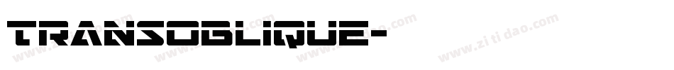 TransOblique字体转换