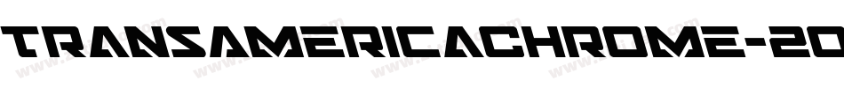 TransAmericaChrome-2oeo字体转换
