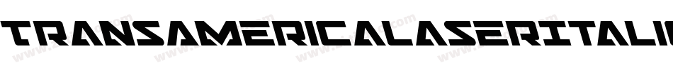 TransAmericaLaserItalic-0X2d字体转换
