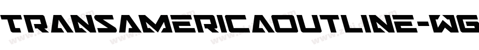 TransAmericaOutline-Wg1Y字体转换 TransAmericaOutline-Wg1Y字体转换