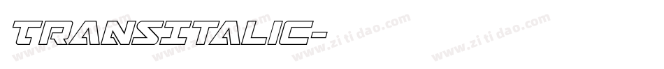 TransItalic字体转换