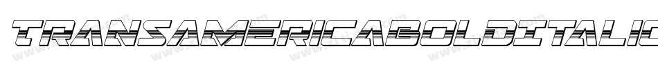 TransAmericaBoldItalic-KrYX字体转换