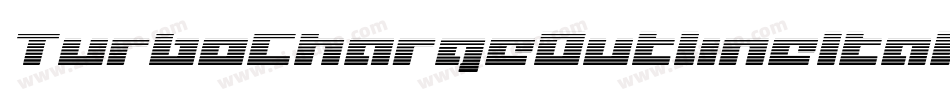 TurboChargeOutlineItalic-YpA4字体转换