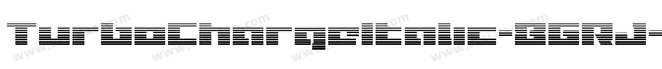 TurboChargeItalic-8GRJ字体转换